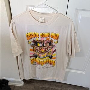 Simply Southern Cream T-Shirt with Colorful Van Design